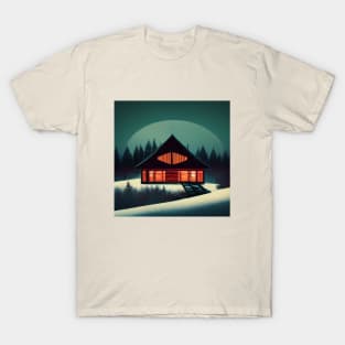 Snowy Cabin T-Shirt